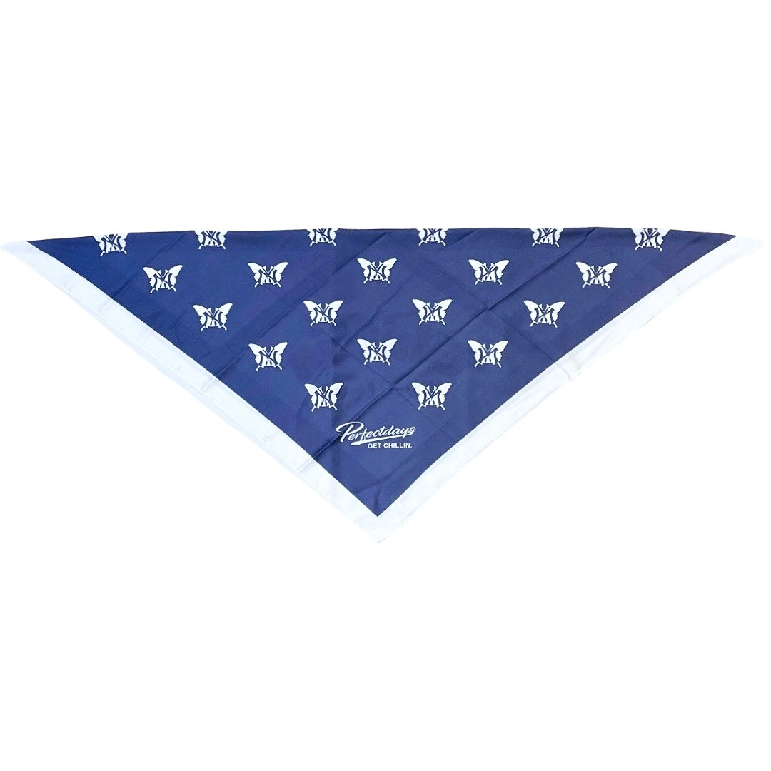 NY BUTTERFLY SCARF - NAVY