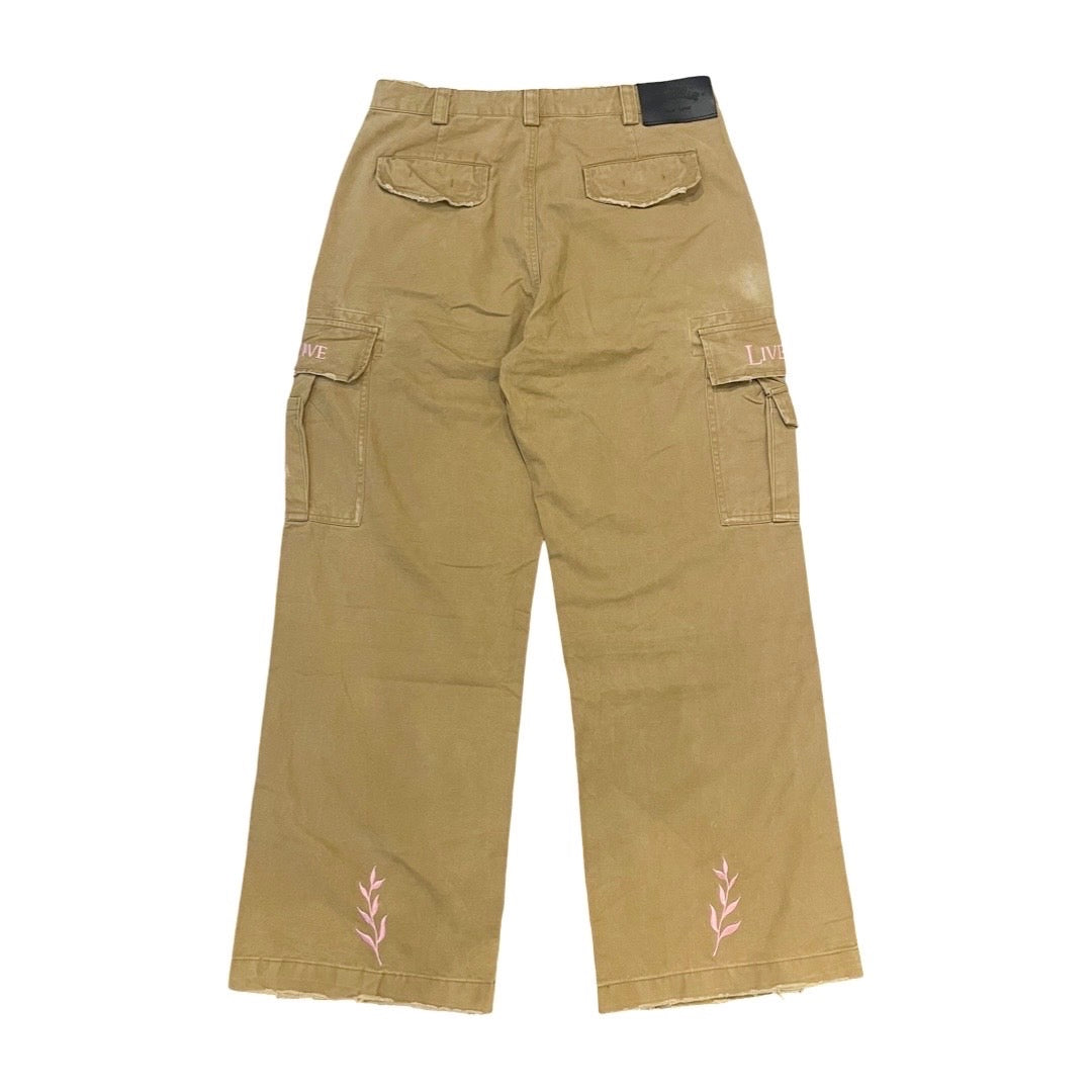TWILL CARGO PANTS - KHAKI
