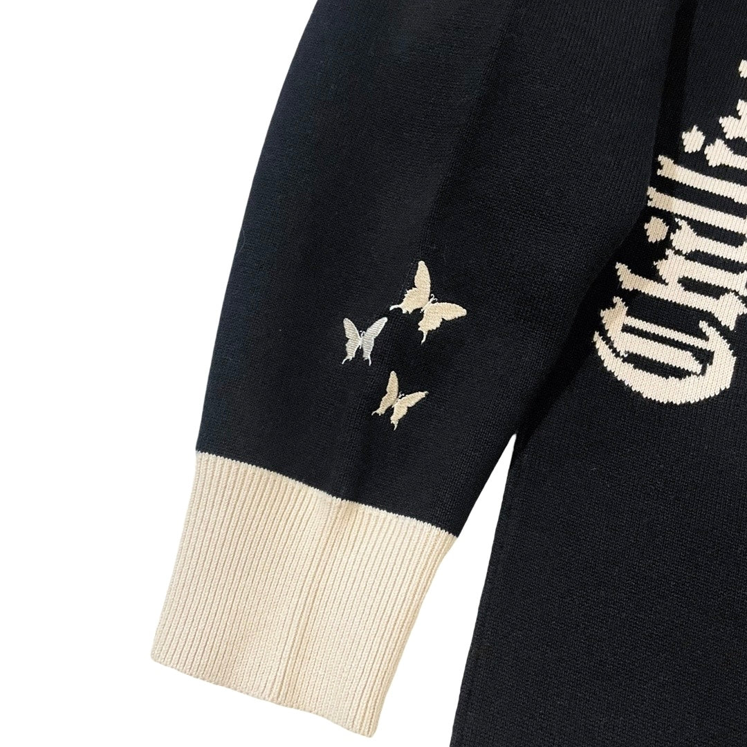 BUTTERFLY SPRING SWEATER - BLACK