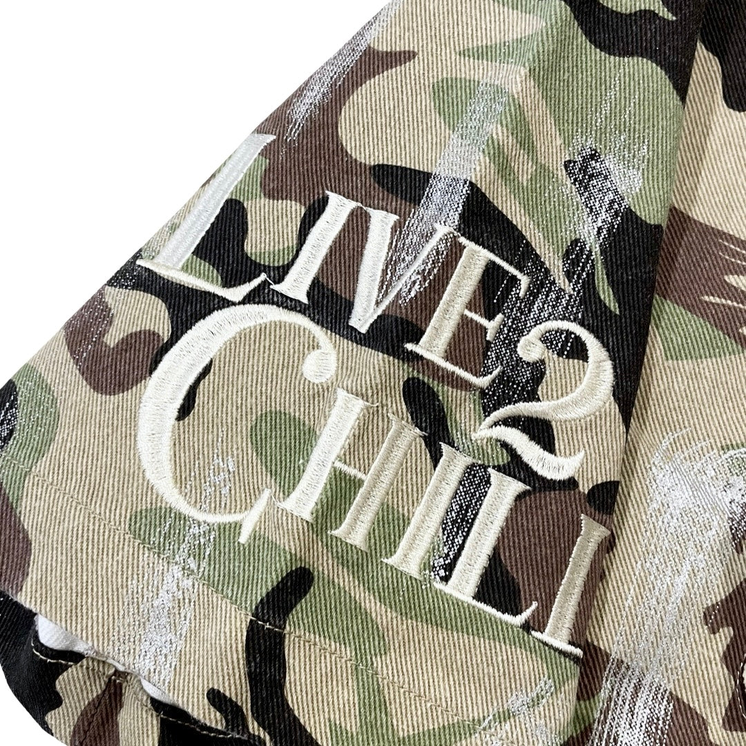 CAMO OPEN ZIP SHIRTS