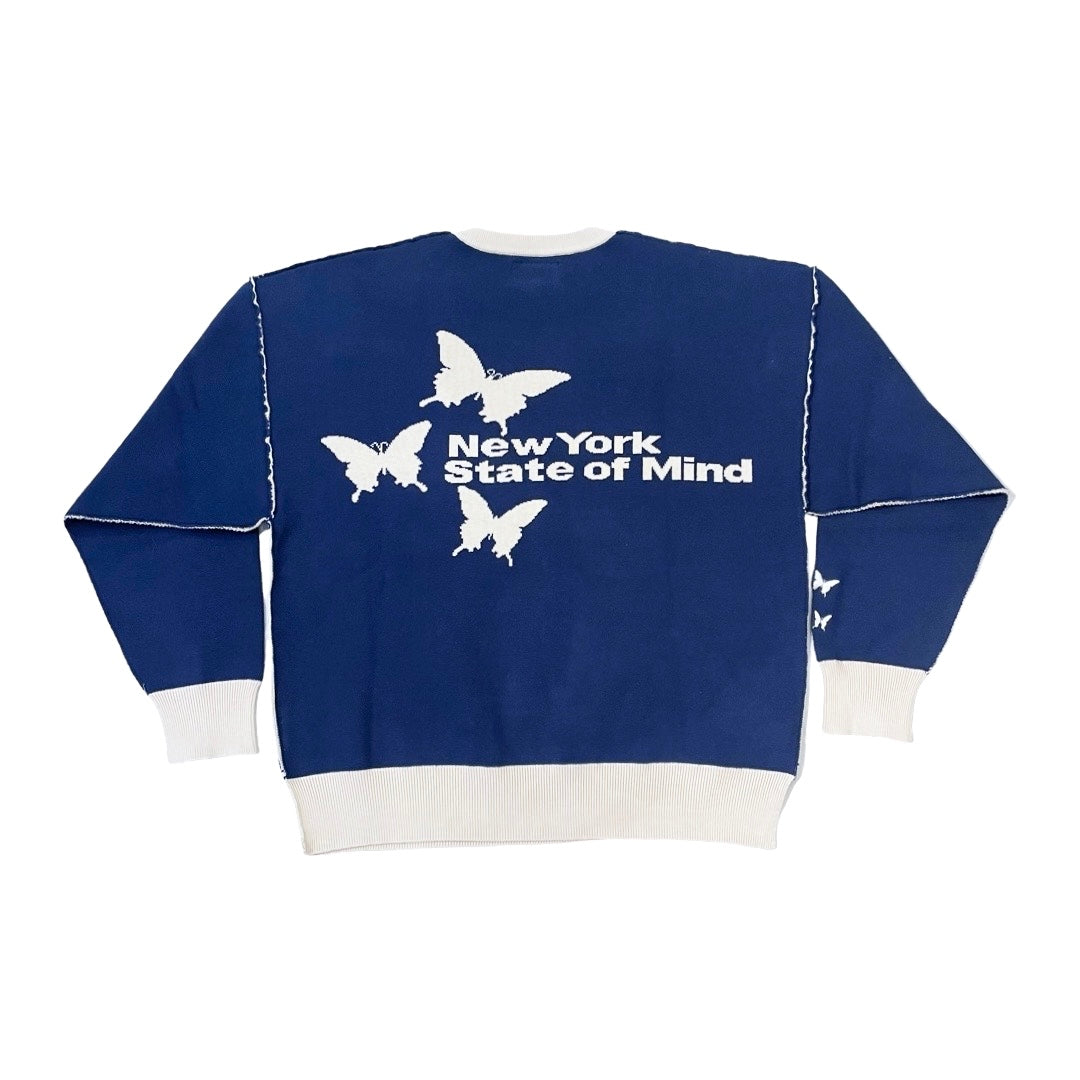 BUTTERFLY SPRING SWEATER - NAVY