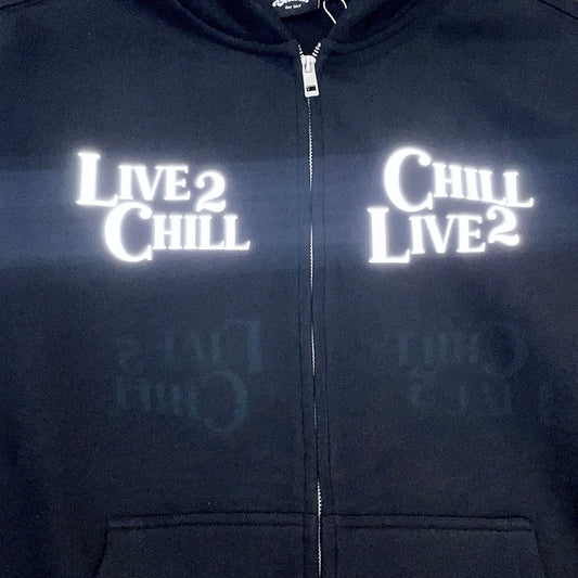 L2C REFLECTOR HOODIE - BLACK