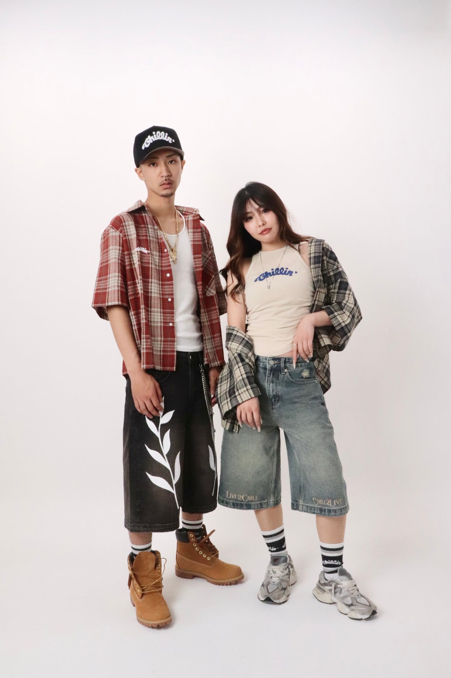 CHECKERED SHIRT - NAVY