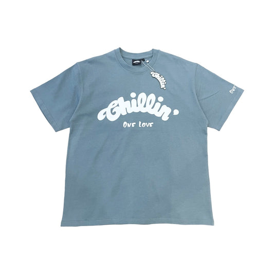 BIG LOGO S/S TEE - ASH BLUE