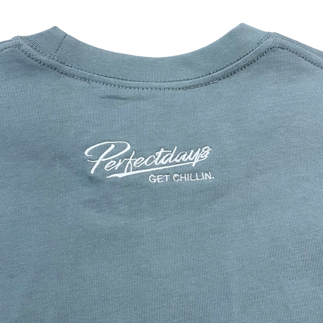 BIG LOGO S/S TEE - ASH BLUE