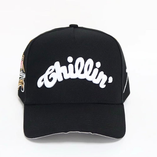 5PANEL CAP "ROSE" - BLACK