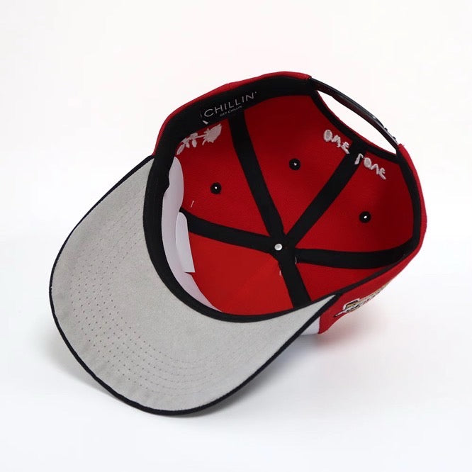 5PANEL CAP "ROSE" - RED