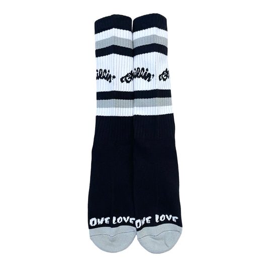 LOGO SOCKS - BLACK/WHITE