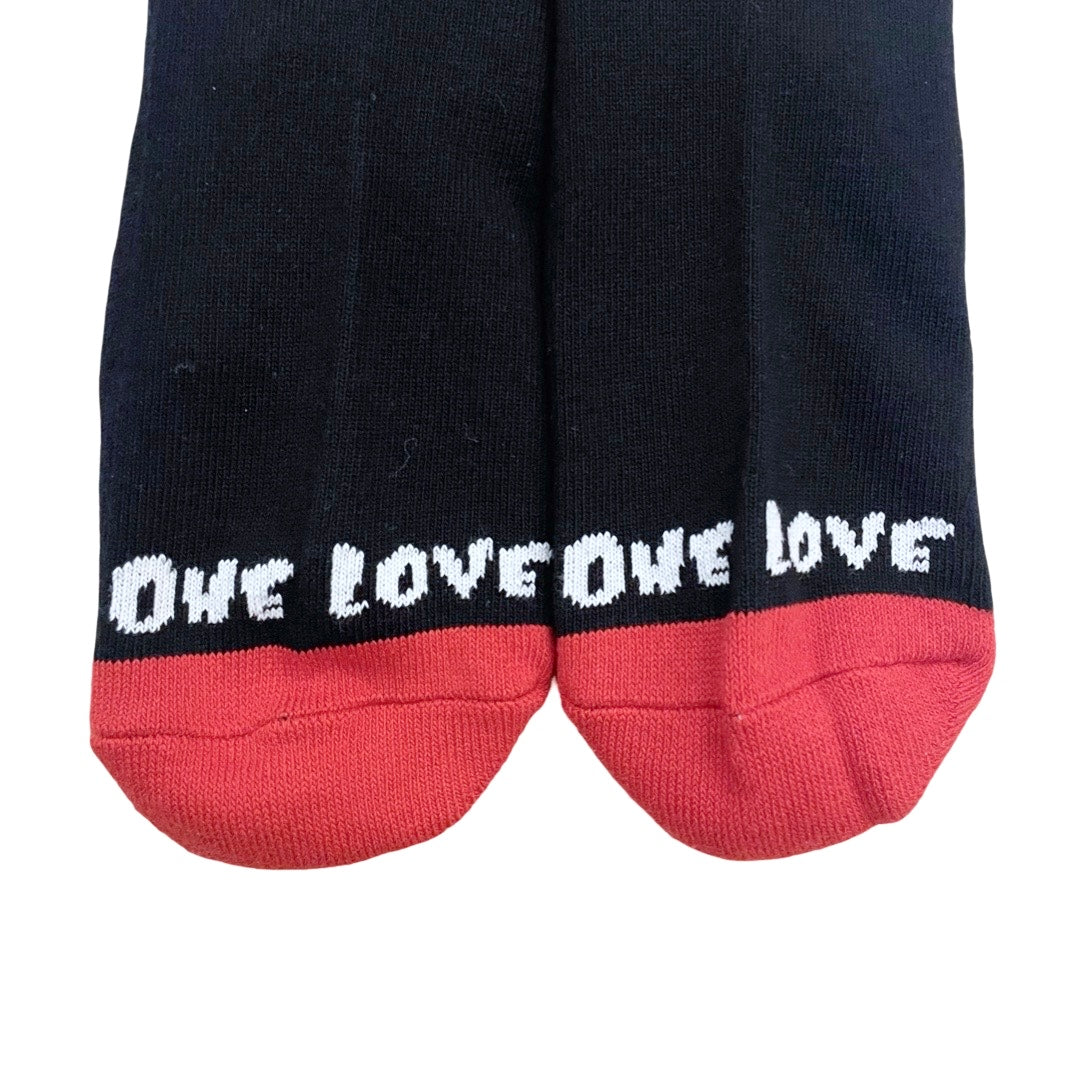 LOGO SOCKS - BLACK/RED