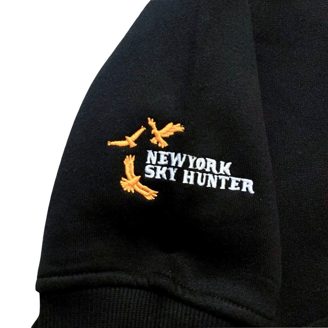 NY EAGLE HOODIE - BLACK