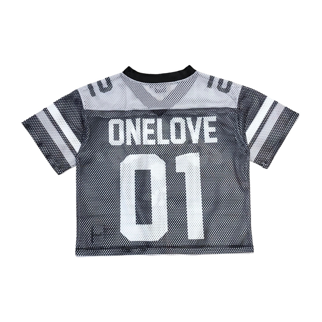 ROSE FOOTBALL MESH JERSEY - BLACK