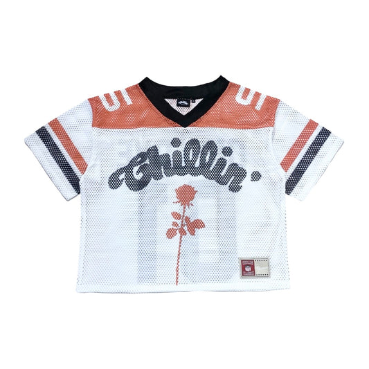 ROSE FOOTBALL MESH JERSEY - RED