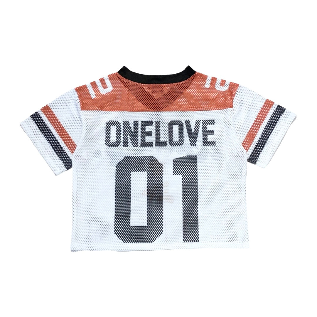 ROSE FOOTBALL MESH JERSEY - RED
