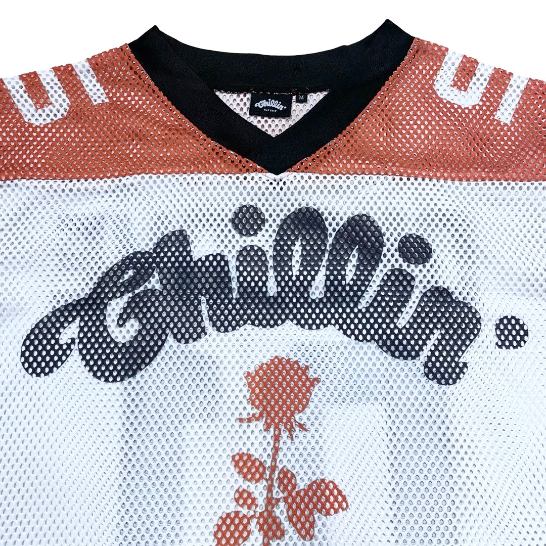 ROSE FOOTBALL MESH JERSEY - RED