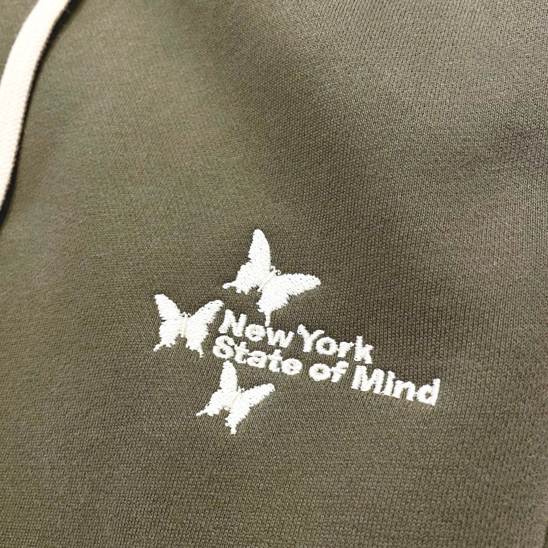 NY BUTTERFLY SWEATSUIT SET - MOS GREEN