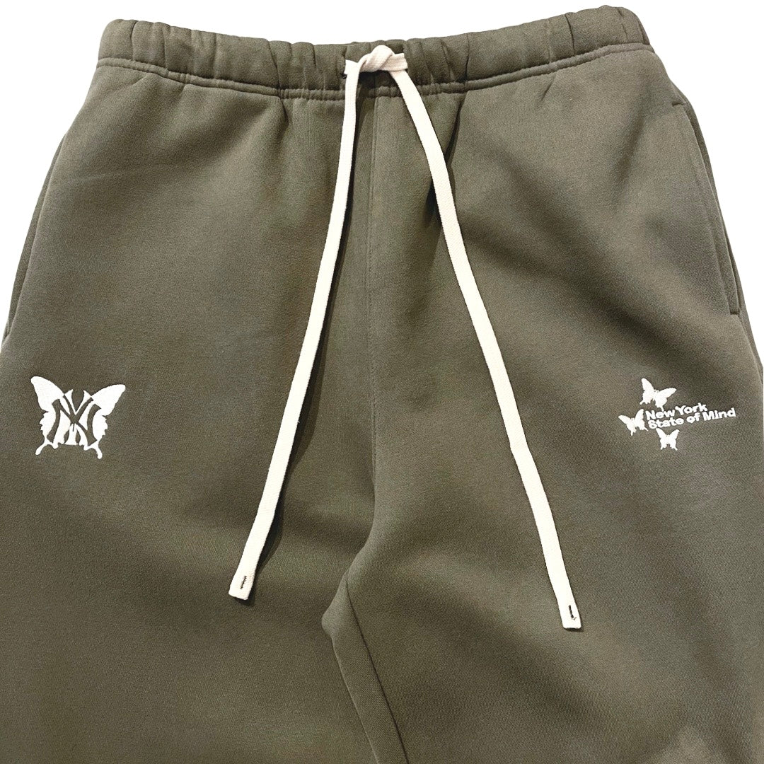 NY BUTTERFLY SWEATSUIT SET - MOS GREEN