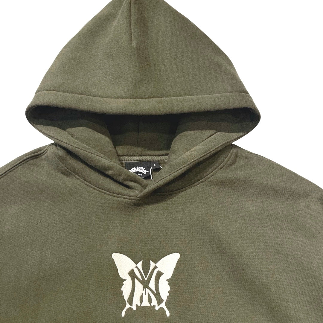 NY BUTTERFLY SWEATSUIT SET - MOS GREEN