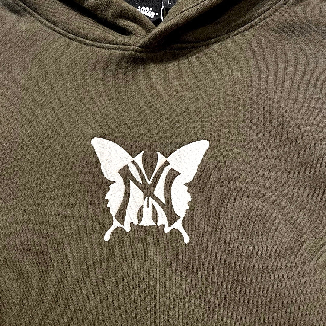 NY BUTTERFLY SWEATSUIT SET - MOS GREEN