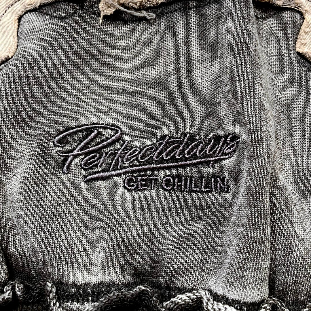 NY BUTTERFLY PIGMENT ZIP HOODIE - BLACK