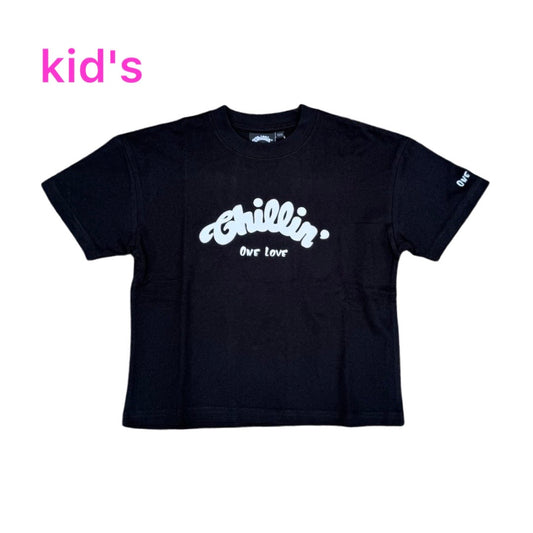 KID'S LOGO S/S TEE - BLACK / WHITE