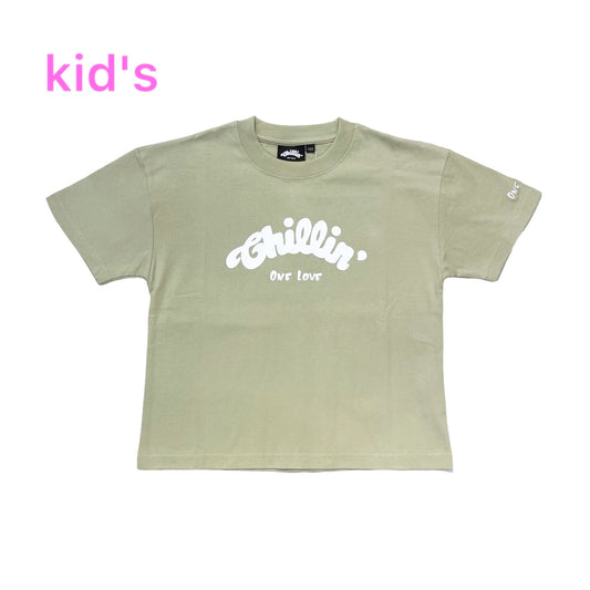 KID'S LOGO S/S TEE - ASH GREEN