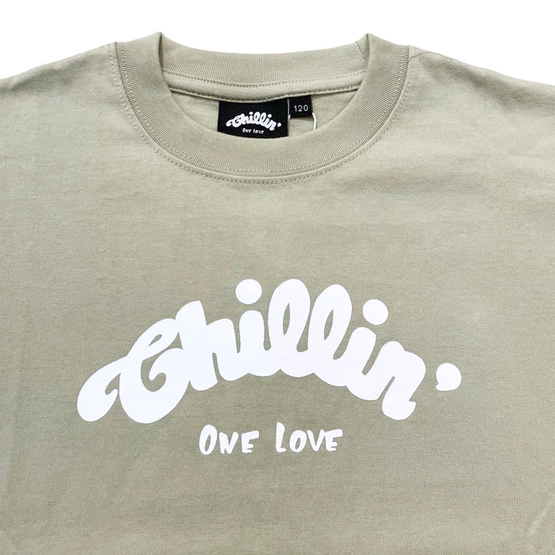KID'S LOGO S/S TEE - ASH GREEN