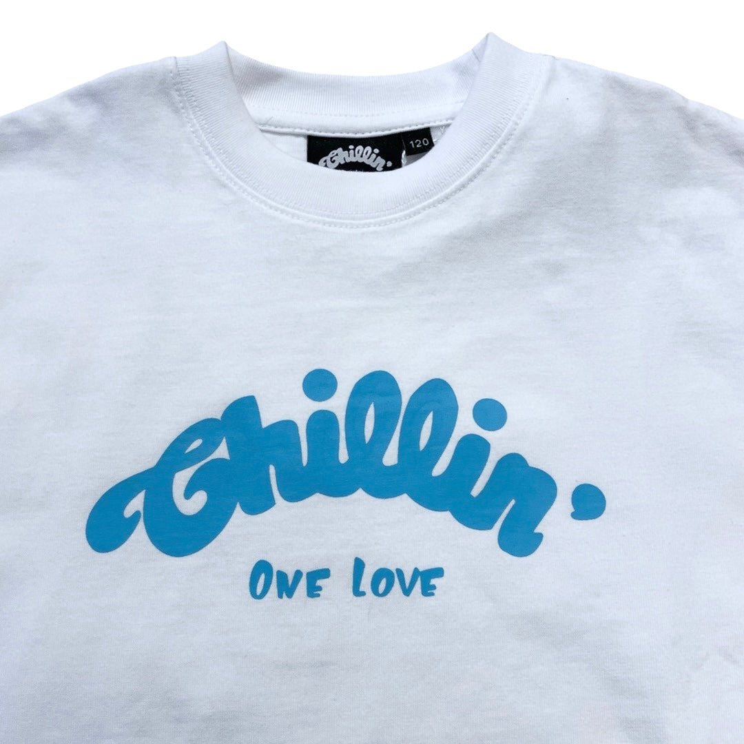 KID'S LOGO S/S TEE - WHITE / MINT