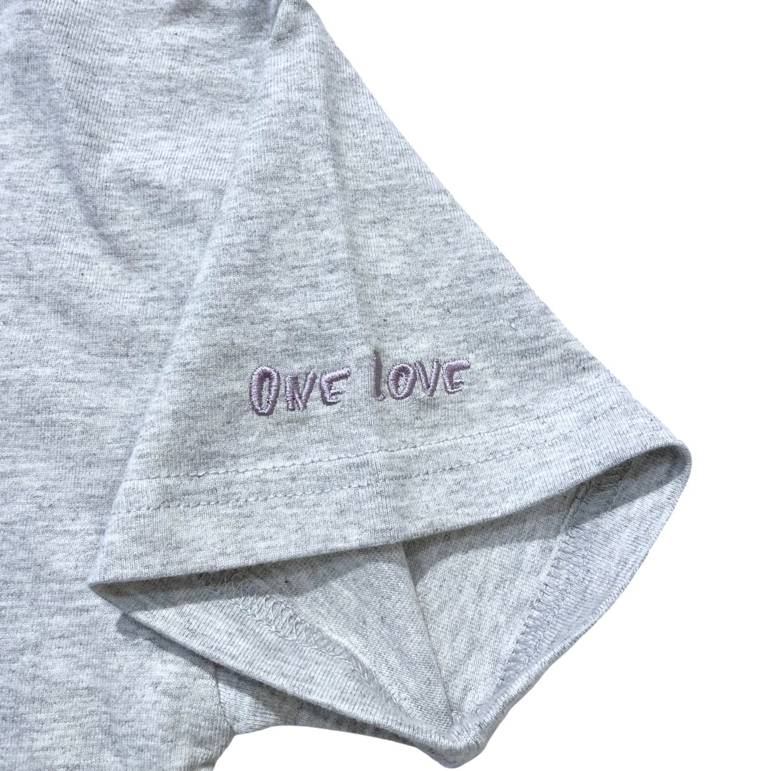 KID'S LOGO S/S TEE - GREY / PURPLE
