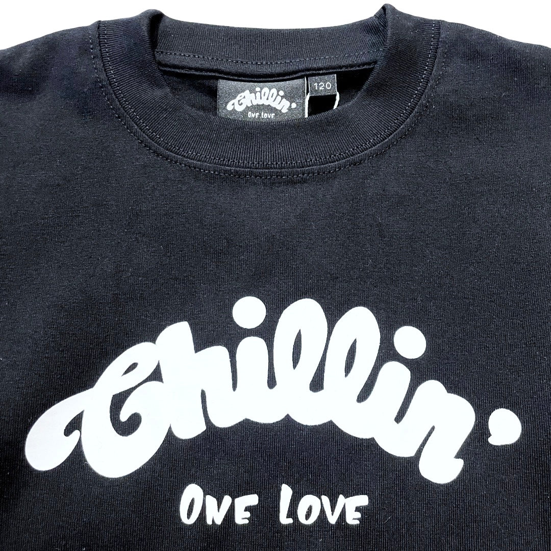 KID'S LOGO S/S TEE - BLACK / WHITE