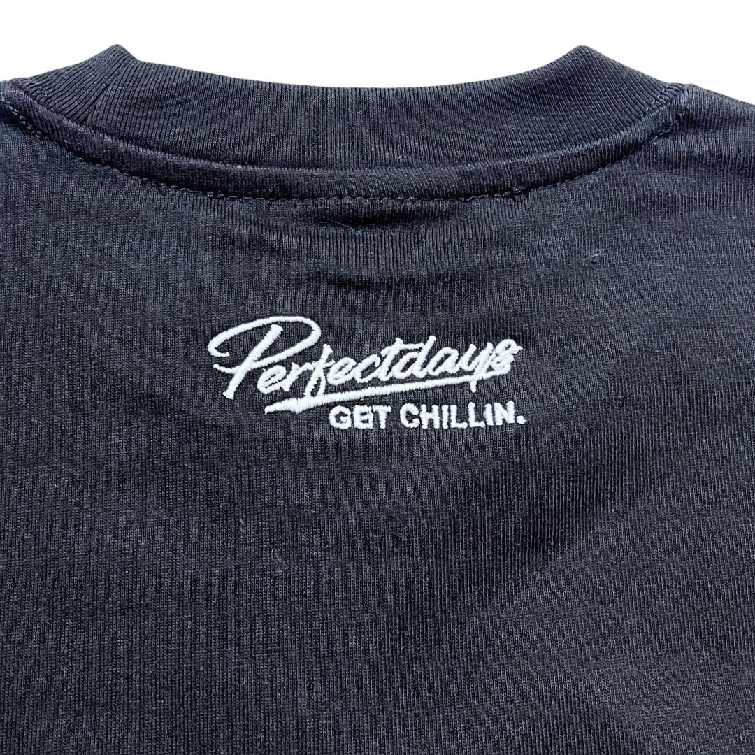 KID'S LOGO S/S TEE - BLACK / WHITE