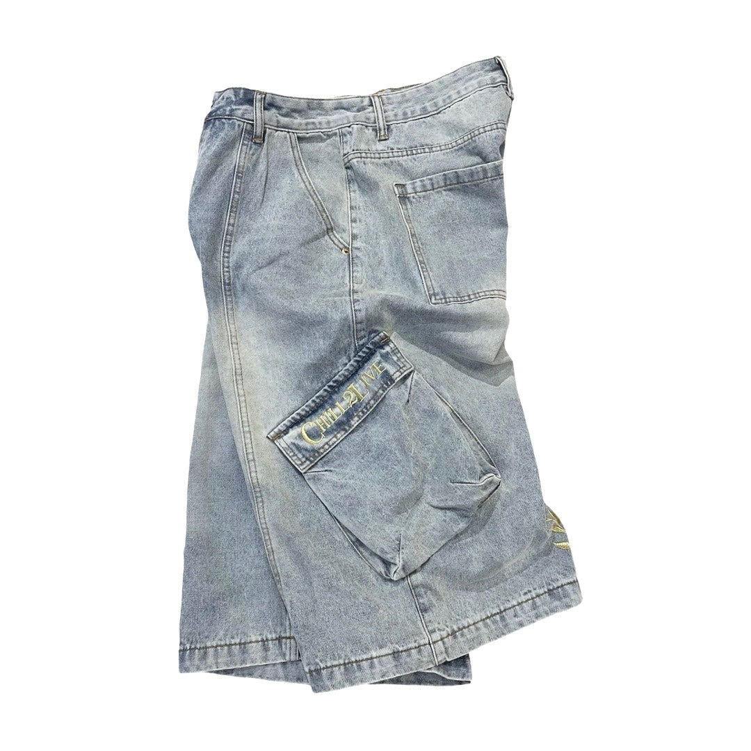 CARGO SHORTS - BLUE