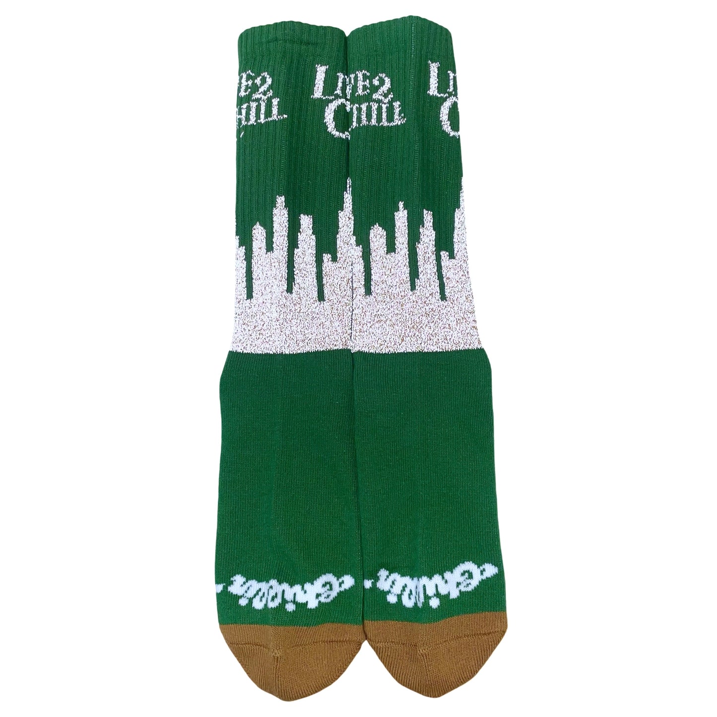 CITY NY REFLECTOR SOCKS - GREEN