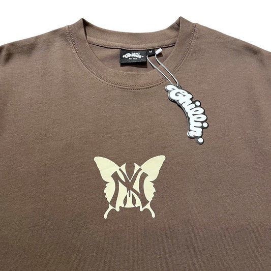 NY BUTTERFLY S/S TEE - BROWN