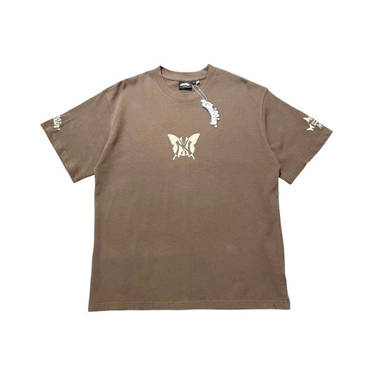 NY BUTTERFLY S/S TEE - BROWN
