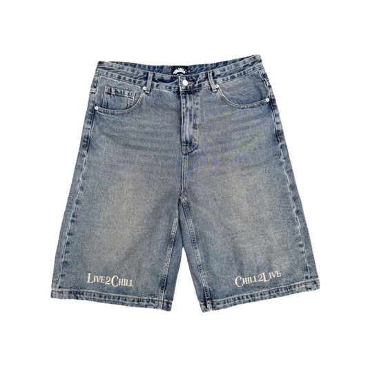 DENIM SHORTS - BLUE