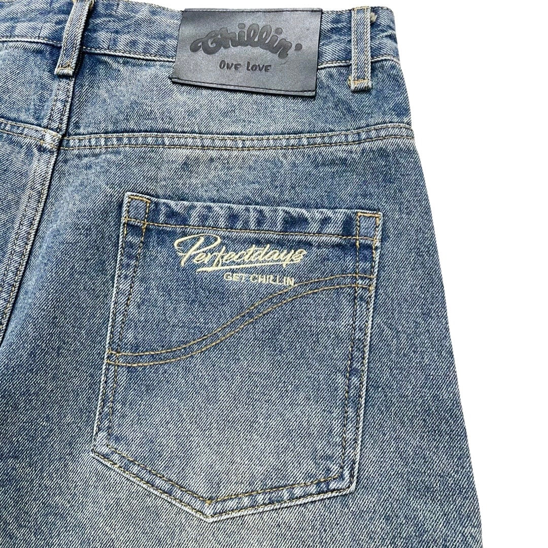 DENIM SHORTS - BLUE