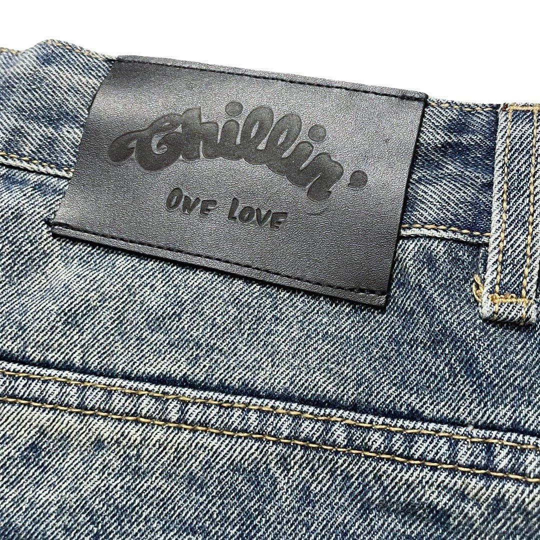 DENIM SHORTS - BLUE