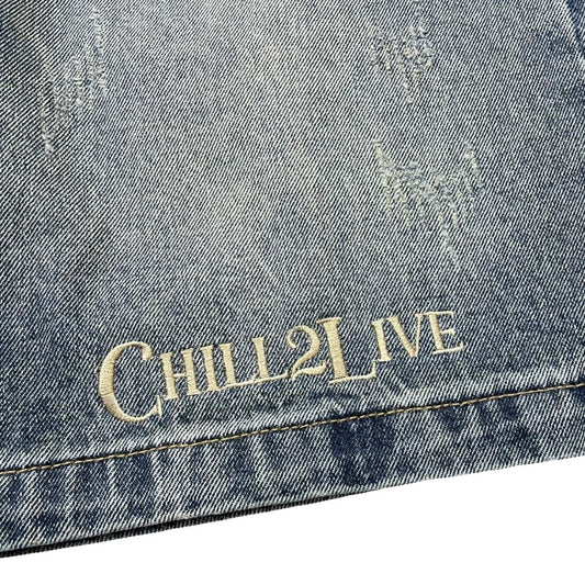 DENIM SHORTS - BLUE