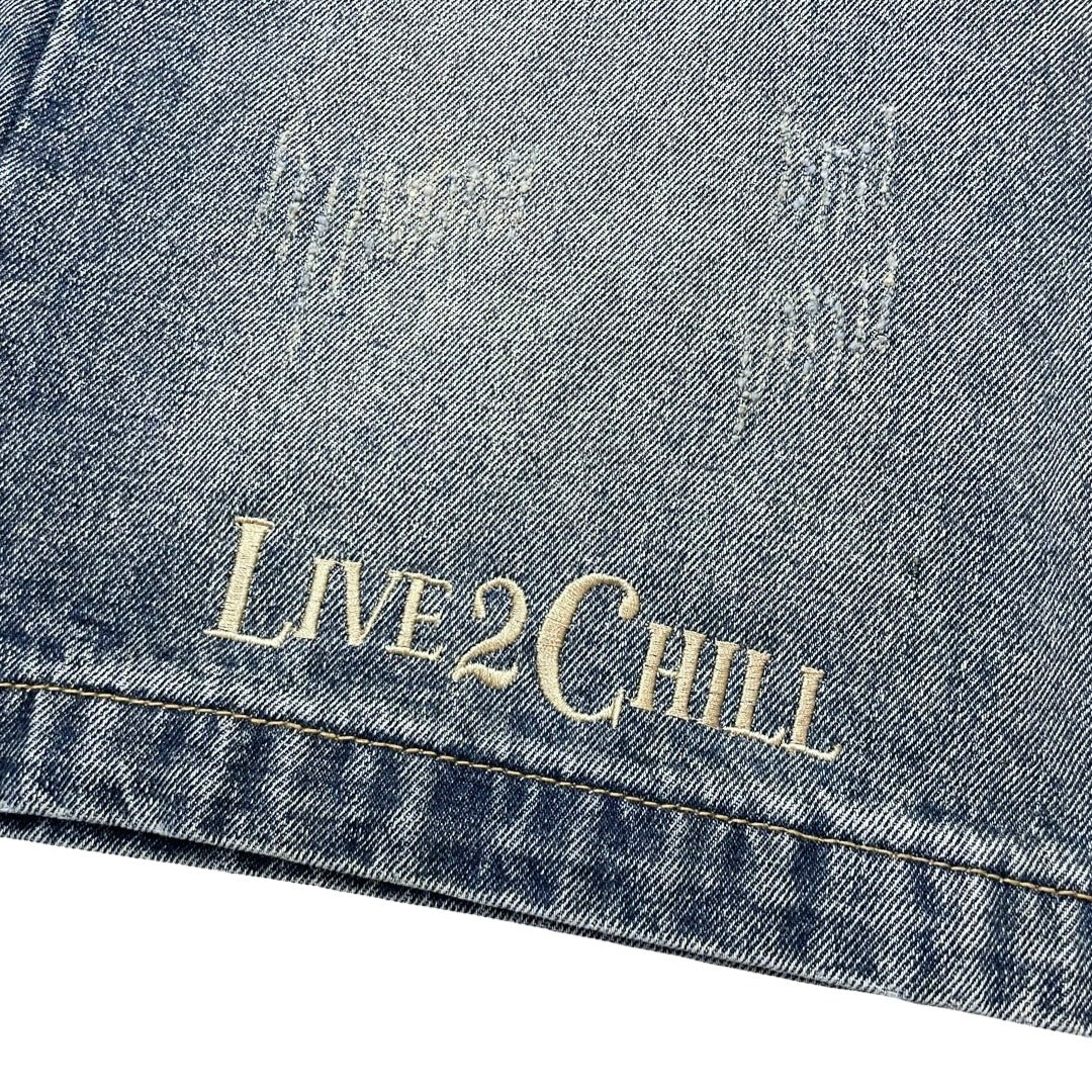 DENIM SHORTS - BLUE