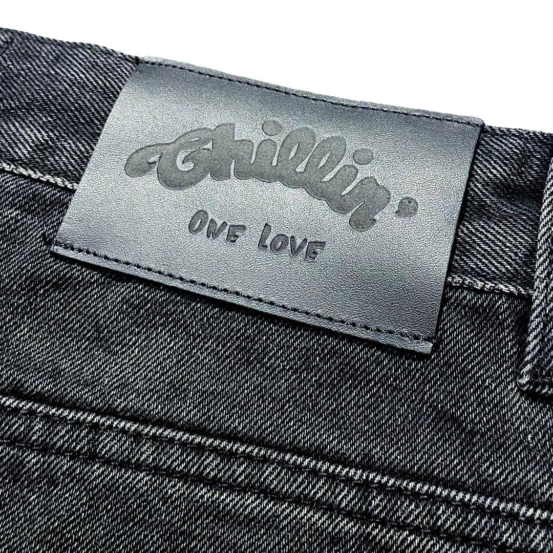 DENIM SHORTS - BLACK