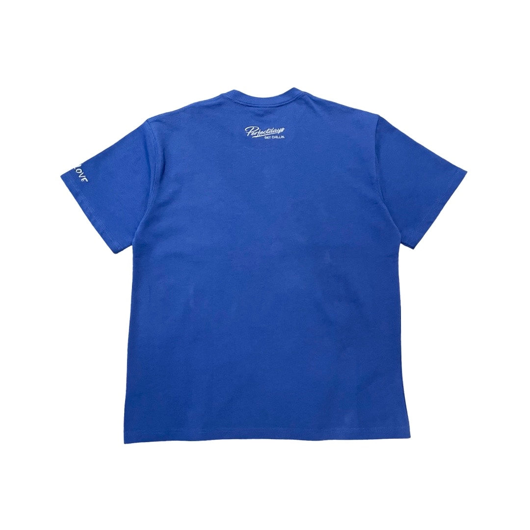 BIG LOGO S/S TEE - BLUE / WHITE