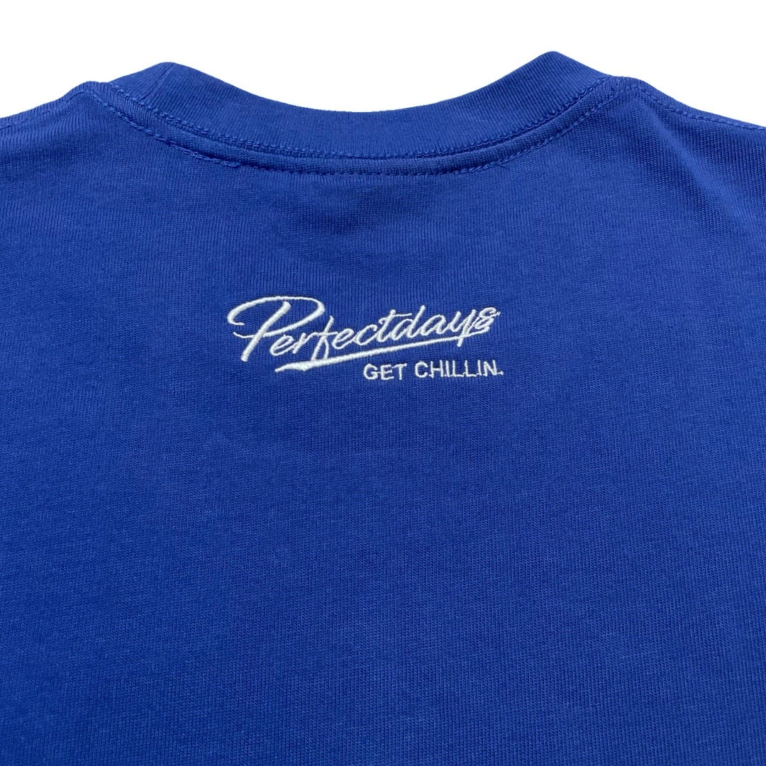 BIG LOGO S/S TEE - BLUE / WHITE