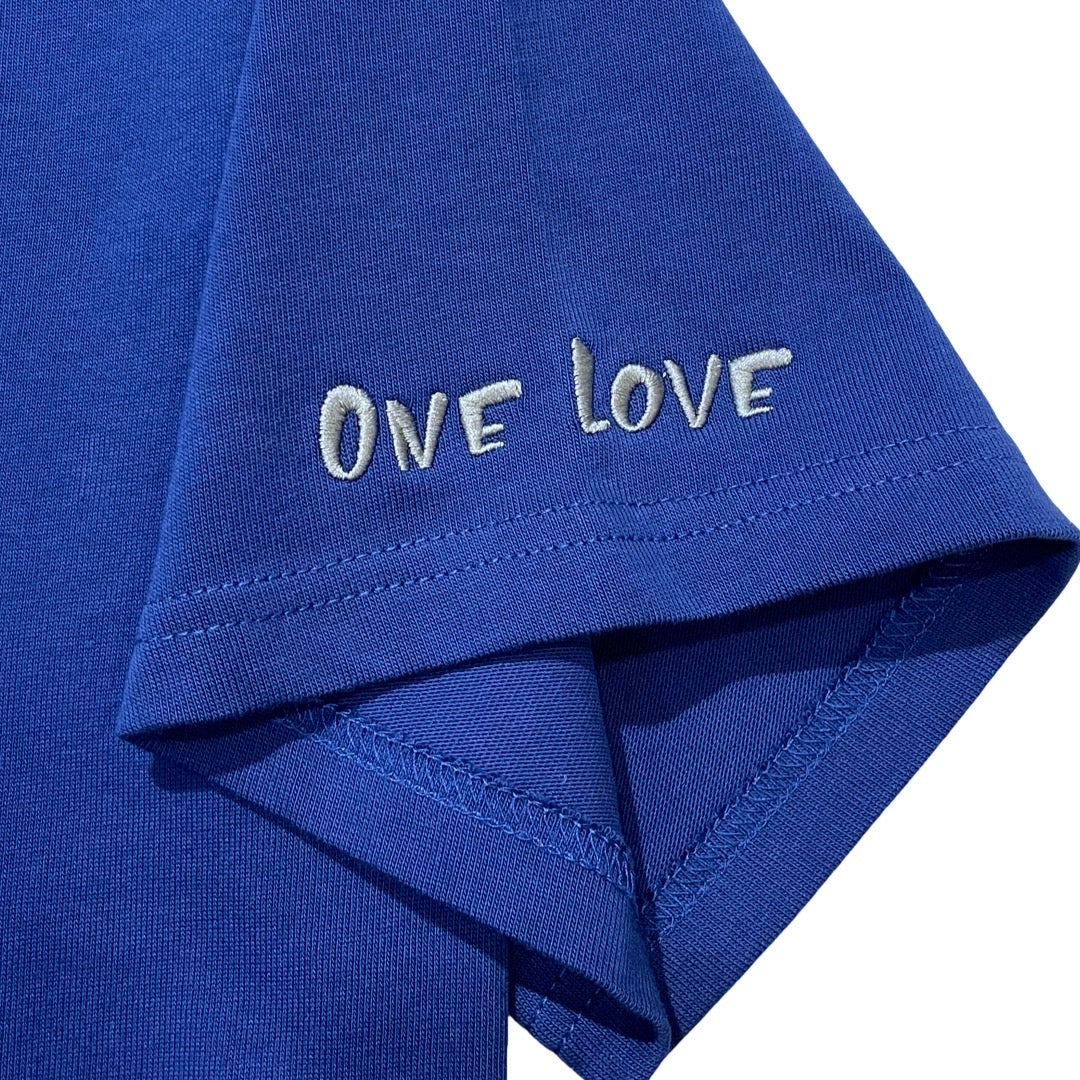 BIG LOGO S/S TEE - BLUE / WHITE
