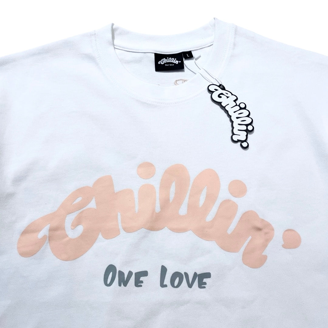 BIG LOGO S/S TEE - WHITE / S.PINK
