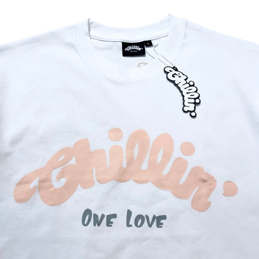 BIG LOGO S/S TEE - WHITE / S.PINK