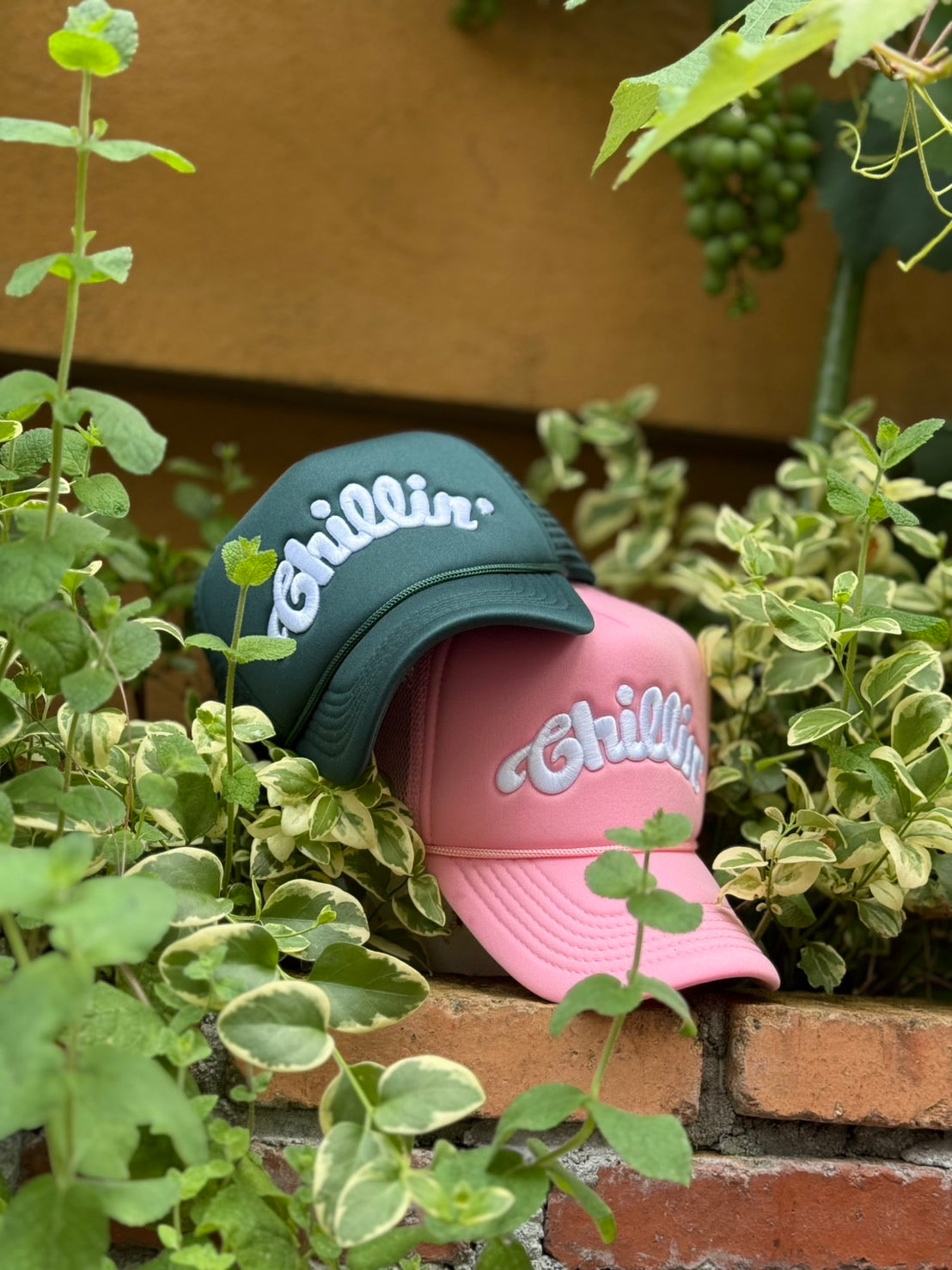 LOGO 5PANEL MESH CAP - PINK