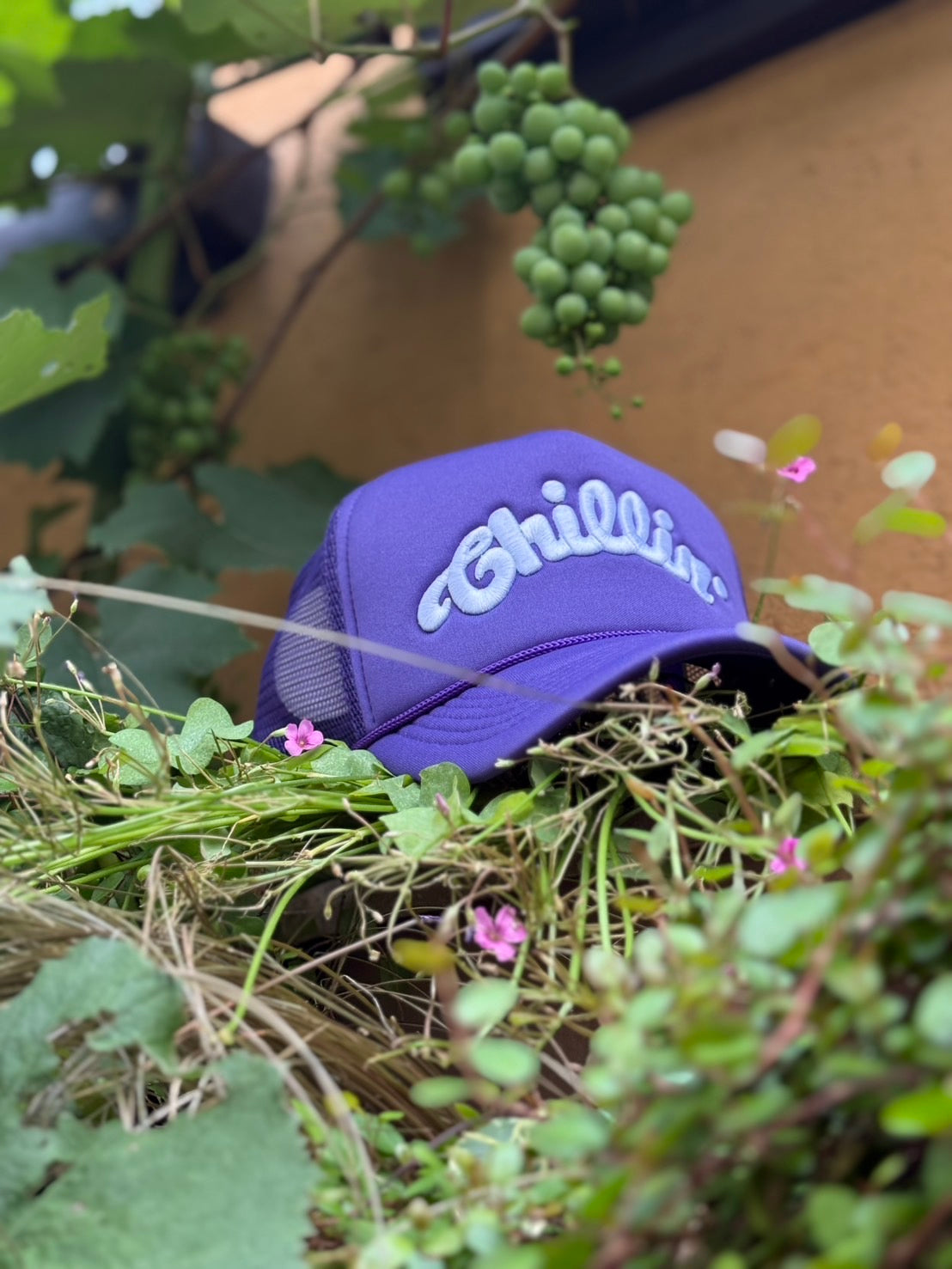 LOGO 5PANEL MESH CAP - PURPLE