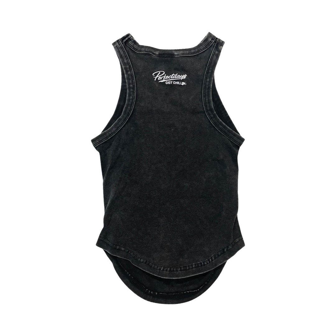 Women's MINI LOGO TANK TOP - BLACK