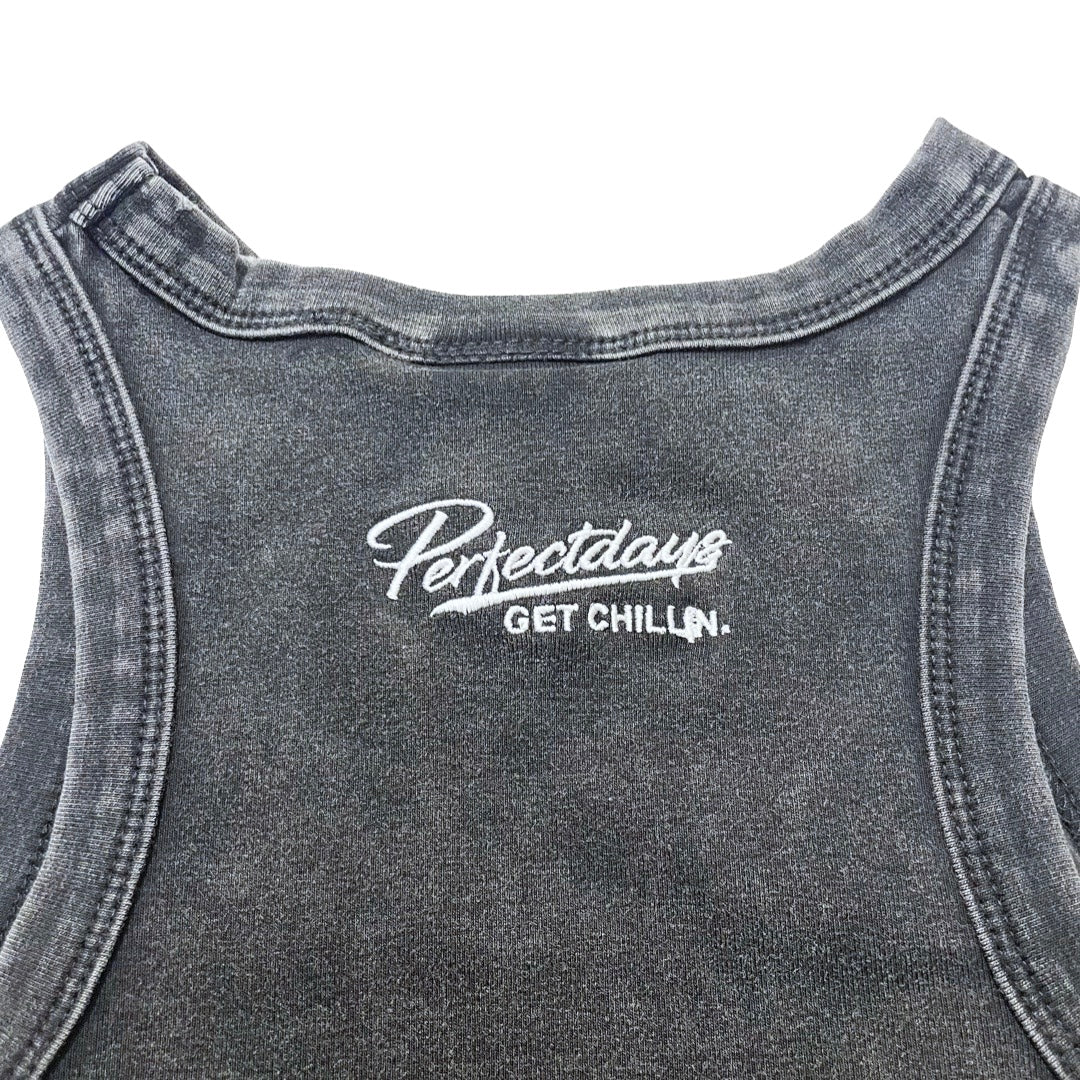 Women's MINI LOGO TANK TOP - BLACK
