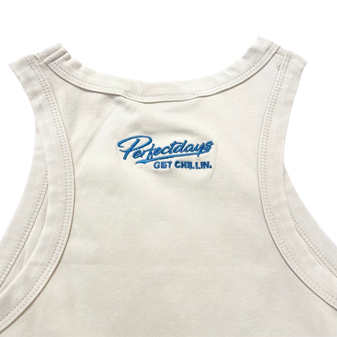 Women's MINI LOGO TANK TOP - CREAM